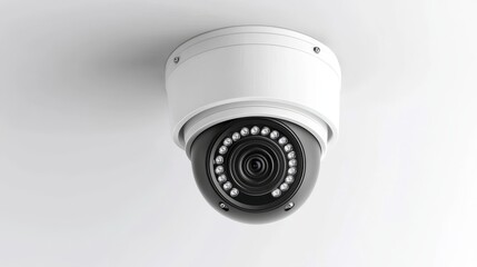 High-definition security camera displayed against a pristine white backdrop.