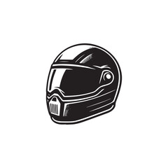 Helmet icon vector symbol design art illustration