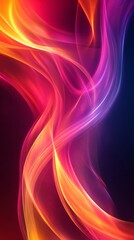 Naklejka premium Abstract swirling light and color, vibrant hues.