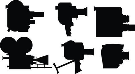 Shooting silhouette vector,Canon icons vector,Large firing machine 