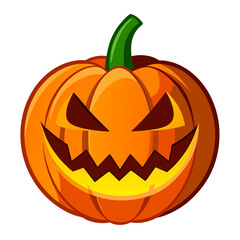 Fototapeta premium Glowing jack o lantern pumpkin for Halloween