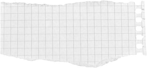 Ripped torn paper piece isolated on transparent background