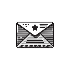 Envelope icon vector symbol illustration