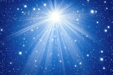 Celestial light burst, night sky, star field, cosmic energy, background image