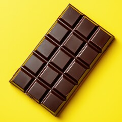 Fototapeta premium A chocolate bar with squares on it