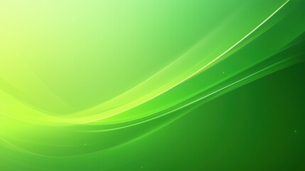 Abstract green wave background design.