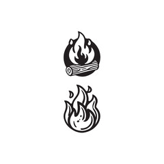 Fire icon vector design symbol art illustration