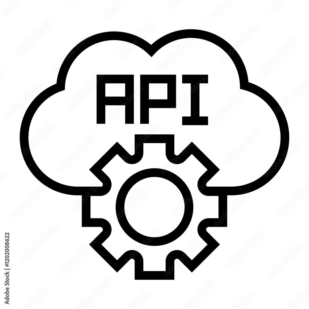 Poster Api vector icon