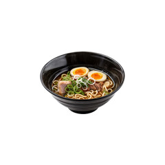 Japanese Ramen Bowl: A steaming bowl of ramen with rich broth, tender pork belly, soft boiled eggs, and fresh scallions. The perfect shot for a food blog or restaurant menu. 