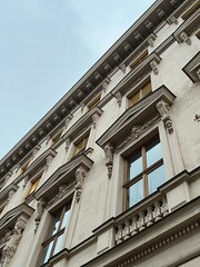 Windows on a stone building