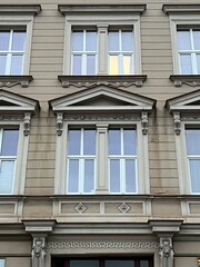 Windows on a building