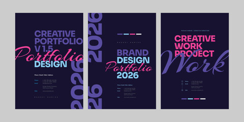 portfolio front cover design for graphic designer