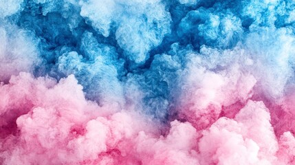 Fototapeta premium Abstract Pastel Pink and Blue Swirling Smoke Clouds Background Texture