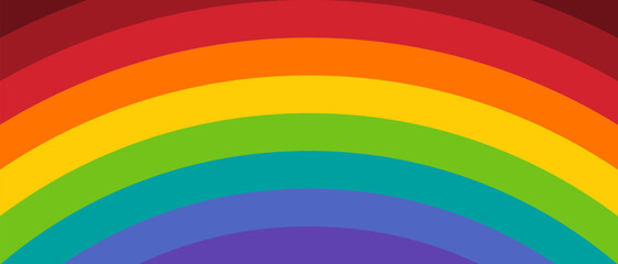 The curved design adds a sense of movement and a touch of energy to a magical design that is cheerful and uplifting with this enchanting rainbow arch.