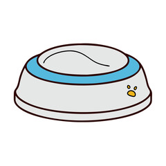 dog bowl icon, dog bowl vector illustration-simple illustration of dog bowl, perfect for dog bowl logos and icons