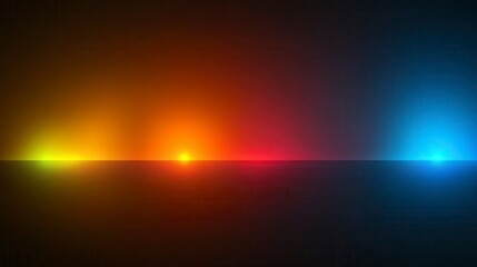 Obraz premium Abstract Colorful Lightscape Vibrant Sunset Sunrise and Neon Glow Horizon