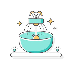 pet water fountain icon, pet water fountain vector illustration-simple illustration of pet water fountain, perfect for pet water fountain logos and icons