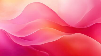 Obraz premium Abstract Pink and Red Wave Background Smooth Gradient Texture Design