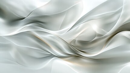 Obraz premium Elegant Abstract Grey and White Swirling Fabric Texture Background