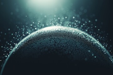 3D renderingIllustration of an abstract world map set against a blue backdrop, focusing on big data and networking