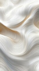 Fototapeta premium Abstract Design of White Rippled Lines