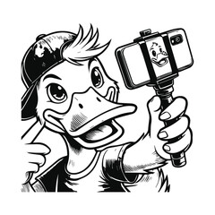 Proudly Quacking The Selfie of a Feathered Star