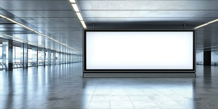 Large billboard mockup perfect for airport advertising.