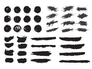 Black Grunge spray paint and brush strokes background, Backgrounds and brush strokes