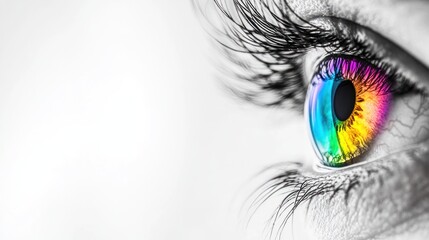 Close-Up of a Colorful Eye