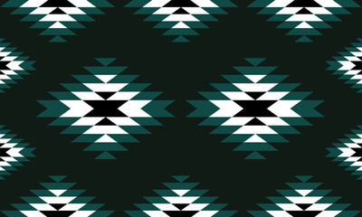 Navajo tribal vector seamless pattern. Native American ornament. Ethnic South Western decor style. Boho geometric ornament. Vector seamless pattern. Mexican blanket, rug. Woven carpet illustration