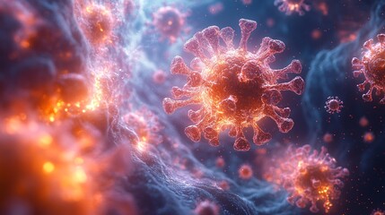 Microscopic View of Viruses in a Complex Environment