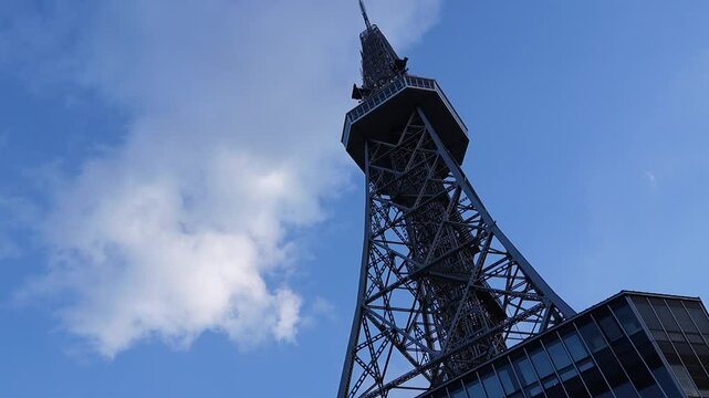 TV tower against blue sky in Japan Nagoya