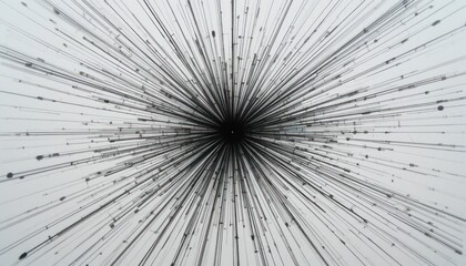 Obraz premium Abstract monochrome data streams converging, futuristic background, digital art, website design