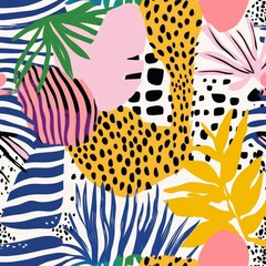 Animal Print Background Pattern for Textile and Fashion Use