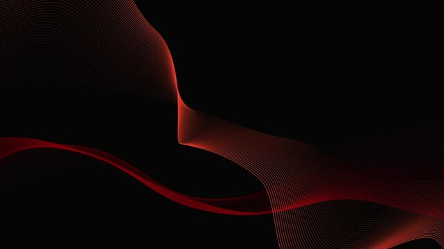 Futuristic Animation of rRed Wave Technology in a Dark Environment