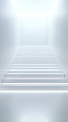 Abstract Modern Staircase Perspective Design