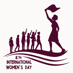 Happy Woman's Day Vector Illustration