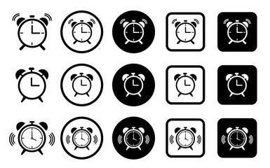 Clock icon. Timer vector icons. Countdown timer and stopwatch symbol flat. Vector illustration.