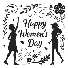 Happy Woman's Day Vector Illustration