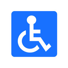 車椅子マーク・アイコン（ベクター）