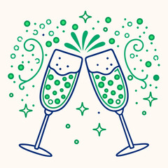 Happy St. Patrick Day Vector Illustration