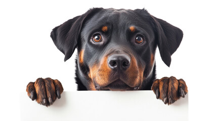 Obraz premium Rottweiler, isolated on transparent background