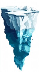 Obraz premium Iceberg: Majestic Frozen Giant of the Polar Seas | A Symbol of Climate Change and Environmental Conservation