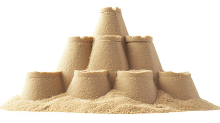 sand tower, isolated on transparent background
