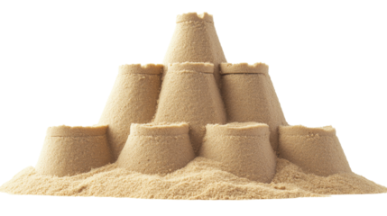 sand tower, isolated on transparent background