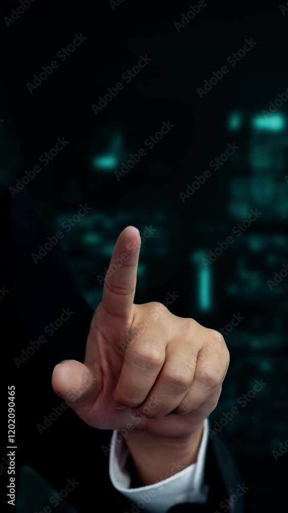 Poster futuristic robot artificial intelligence enlightening ai technology development and machine learning