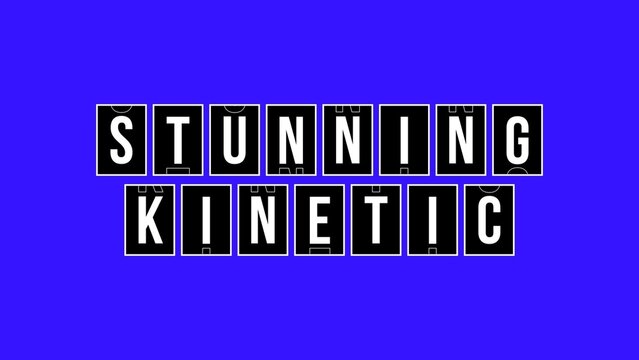 Modern Kinetic Typography Intro Opener