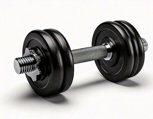 Naklejka premium Freigestellte Hanteln auf weißem Hintergrund – Fitness und Training