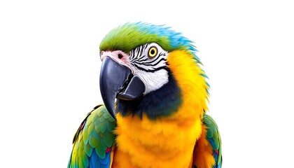 Vibrant Blue-and-gold Macaw Portrait: A Vivid, Detailed Study