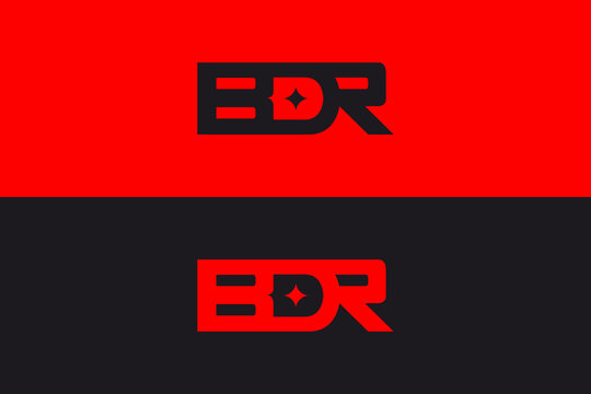 monogram symbol BDR logo vector design template. creative bold initial BDR icon logo design vector ideas for your sport business